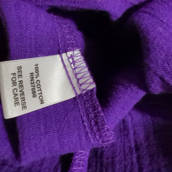 Cato Top Size L Purple Pull Over Lace Around Neckline Sleeveless New With Tags - Picture 8 of 9